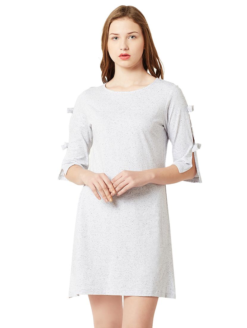 bow detail shift dress - 14970300 - Zoom Image - 2