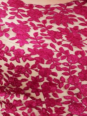 embroidered semi-stitched flared suit - 14972794 - Standard Image - 2