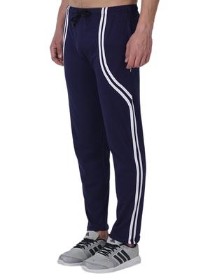 navy blue cotton full length track pant - 14974193 - Standard Image - 2