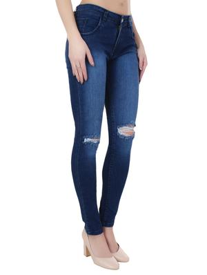 solid blue denim jeans - 14980608 - Standard Image - 2
