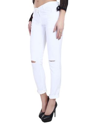 knee slit mid-rise jeans - 14980614 - Standard Image - 2