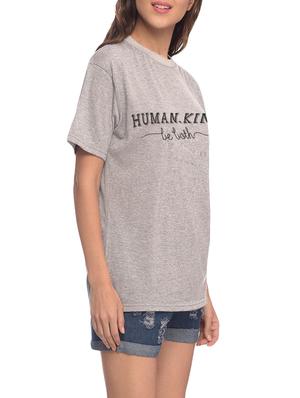 grey quirky text cotton tee - 14981455 - Standard Image - 2