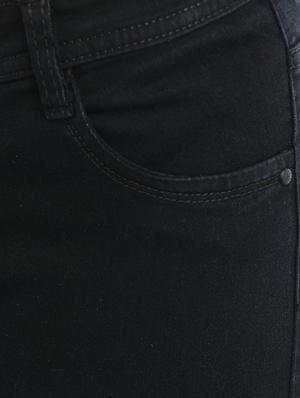 black denim knee slit jeans - 14985289 - Standard Image - 5