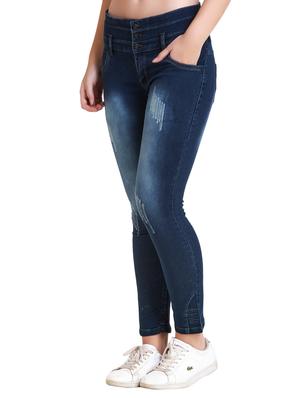 blue distressed denim jeans - 14985313 - Standard Image - 2