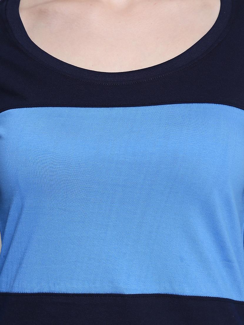 scoop neck color block tee - 14986844 - Zoom Image - 5