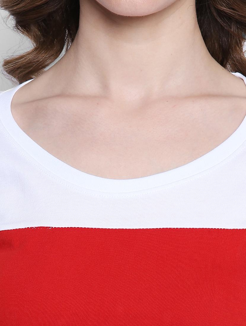 round neck color block tee - 14986846 - Zoom Image - 5