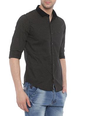 black cotton casual shirt - 14986981 - Standard Image - 2