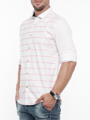 white cotton casual shirt - 14986992 - Standard Image - 2