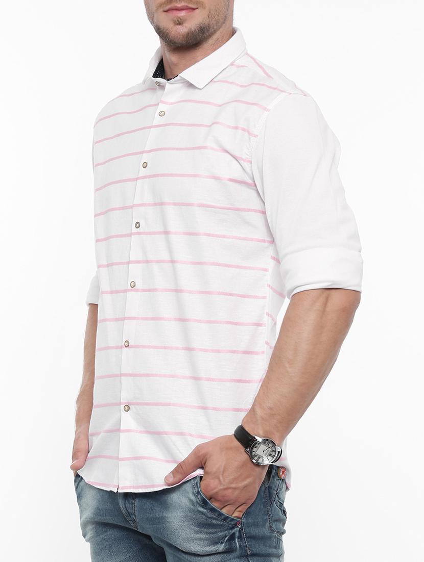white cotton casual shirt - 14986992 - Zoom Image - 2