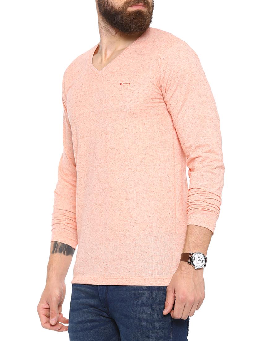 peach cotton t-shirt - 14987096 - Zoom Image - 2