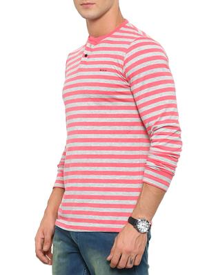 pink viscose all over print tshirt - 14987114 - Standard Image - 2