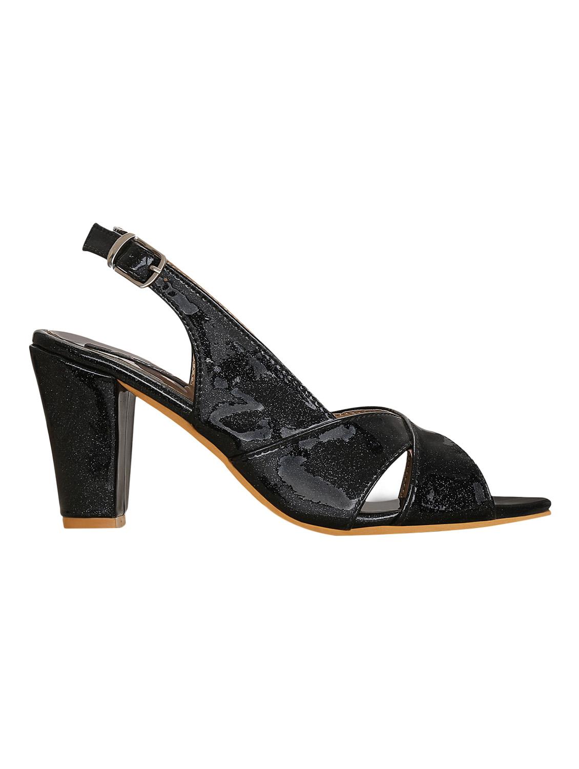 black patent back strap sandals - 14987378 - Zoom Image - 2