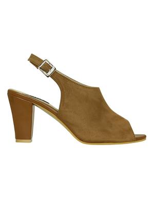 tan patent mules sandals - 14987393 - Standard Image - 2