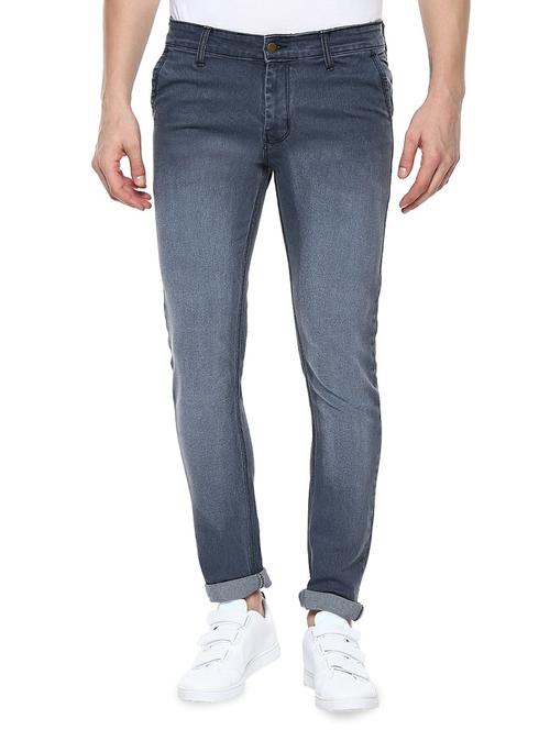 blue cotton light washed jeans - 14989966 - Standard Image - 1