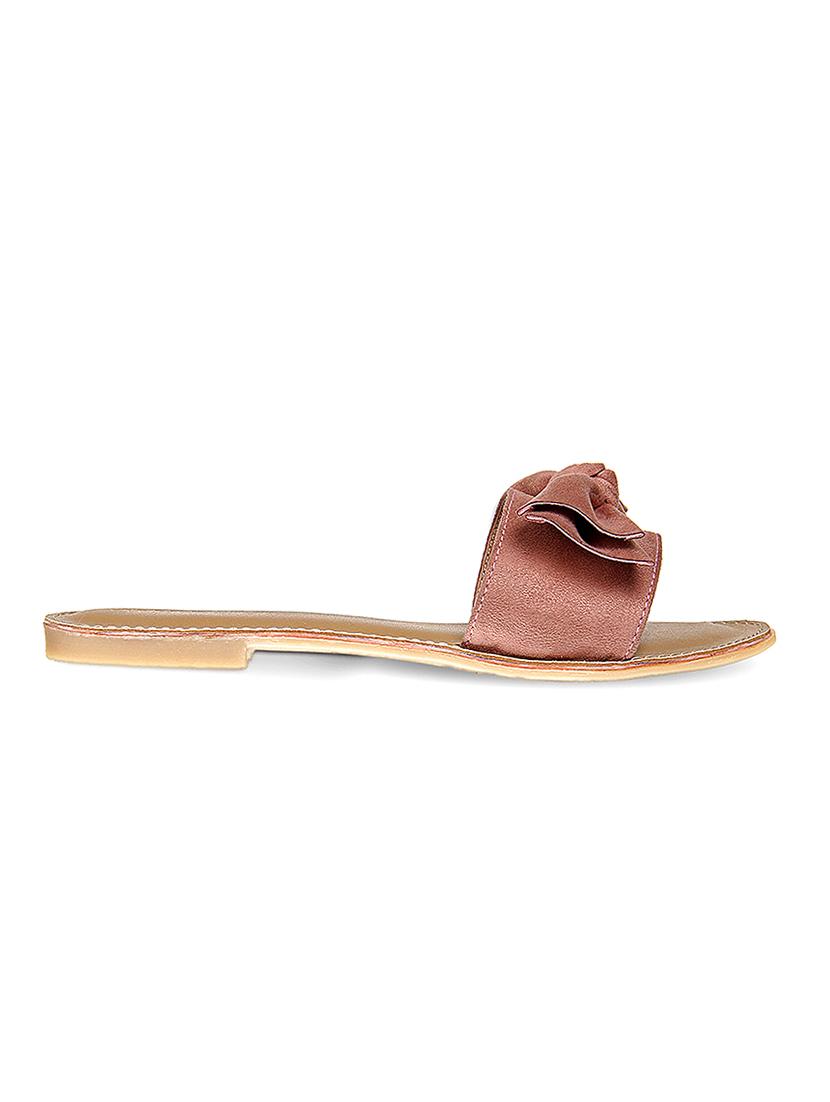 pink suede slides - 14996545 - Zoom Image - 2