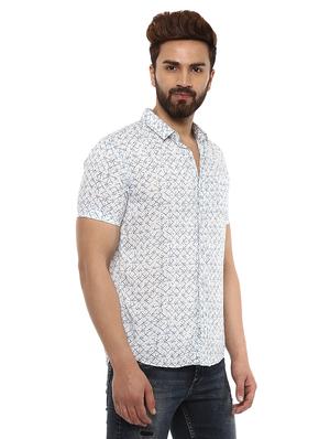white cotton casual shirt - 14997250 - Standard Image - 2