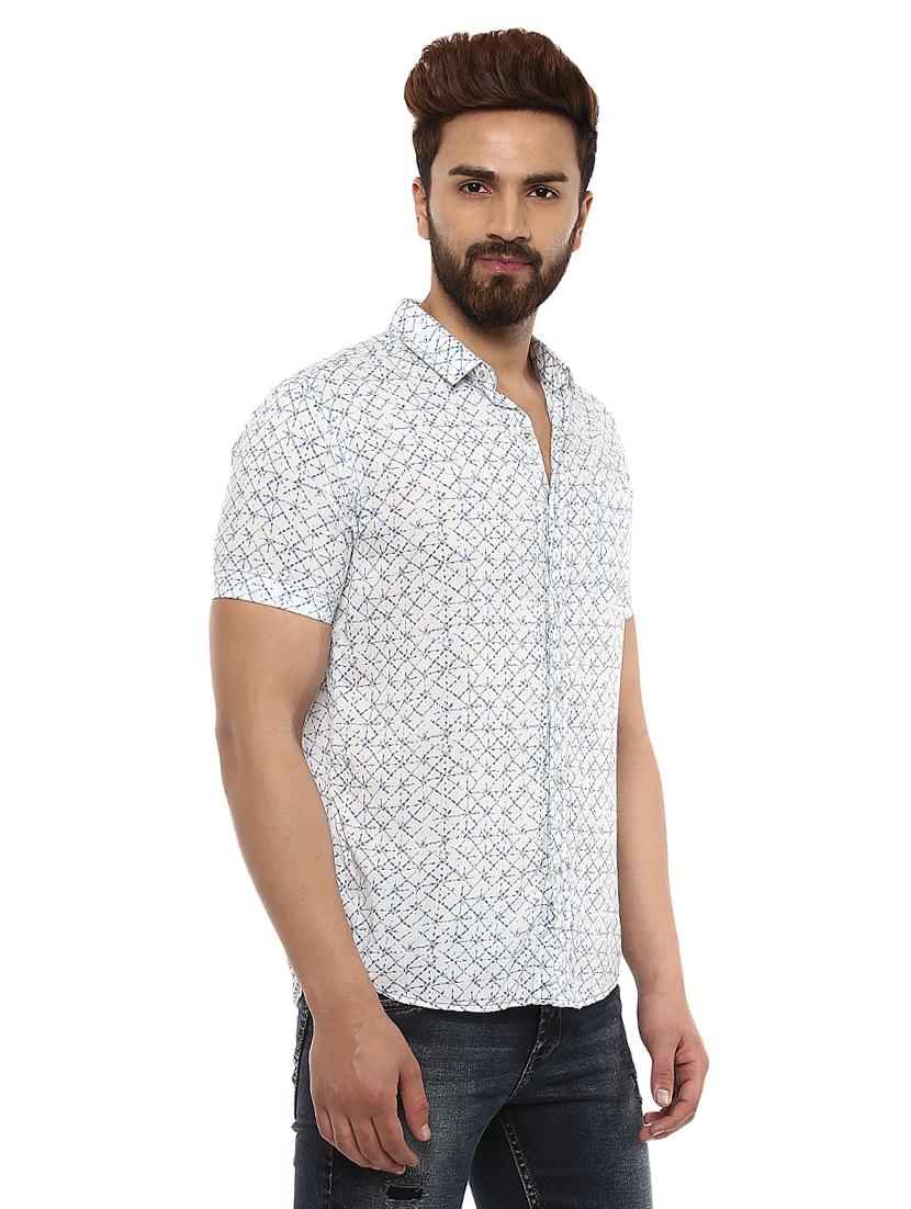 white cotton casual shirt - 14997250 - Zoom Image - 2