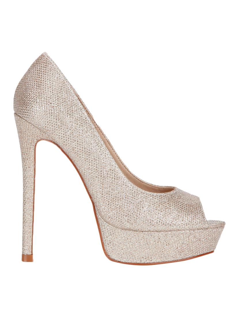 gold patent leather platforms sandals - 14997645 - Zoom Image - 2