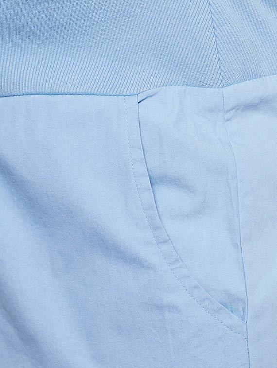 blue solid cotton maternity wear shorts - 14997776 - Zoom Image - 5