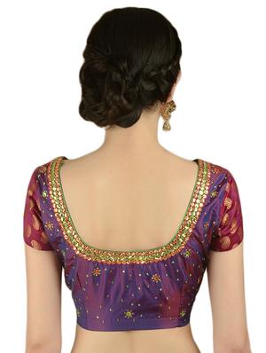Fuchsia Designs purple embroidered blouse - 14999481 - Standard Image - 2