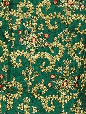 Fuchsia Designs green embroidered blouse - 14999487 - Standard Image - 5