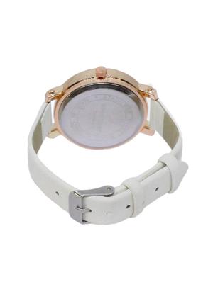 JM New Sure Short Style Mate White Leather Belt Watch - 15000137 - Standard Image - 2