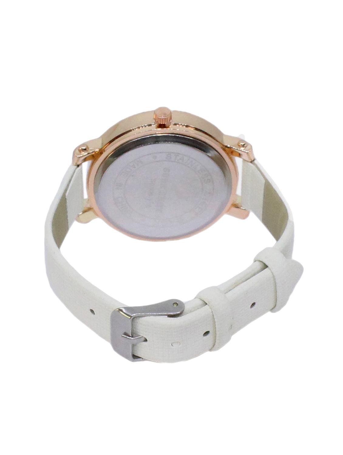 JM New Sure Short Style Mate White Leather Belt Watch - 15000137 - Zoom Image - 2
