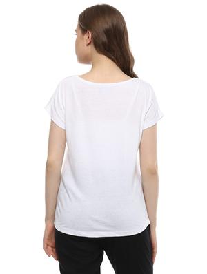 white printed tee - 15002174 - Standard Image - 2