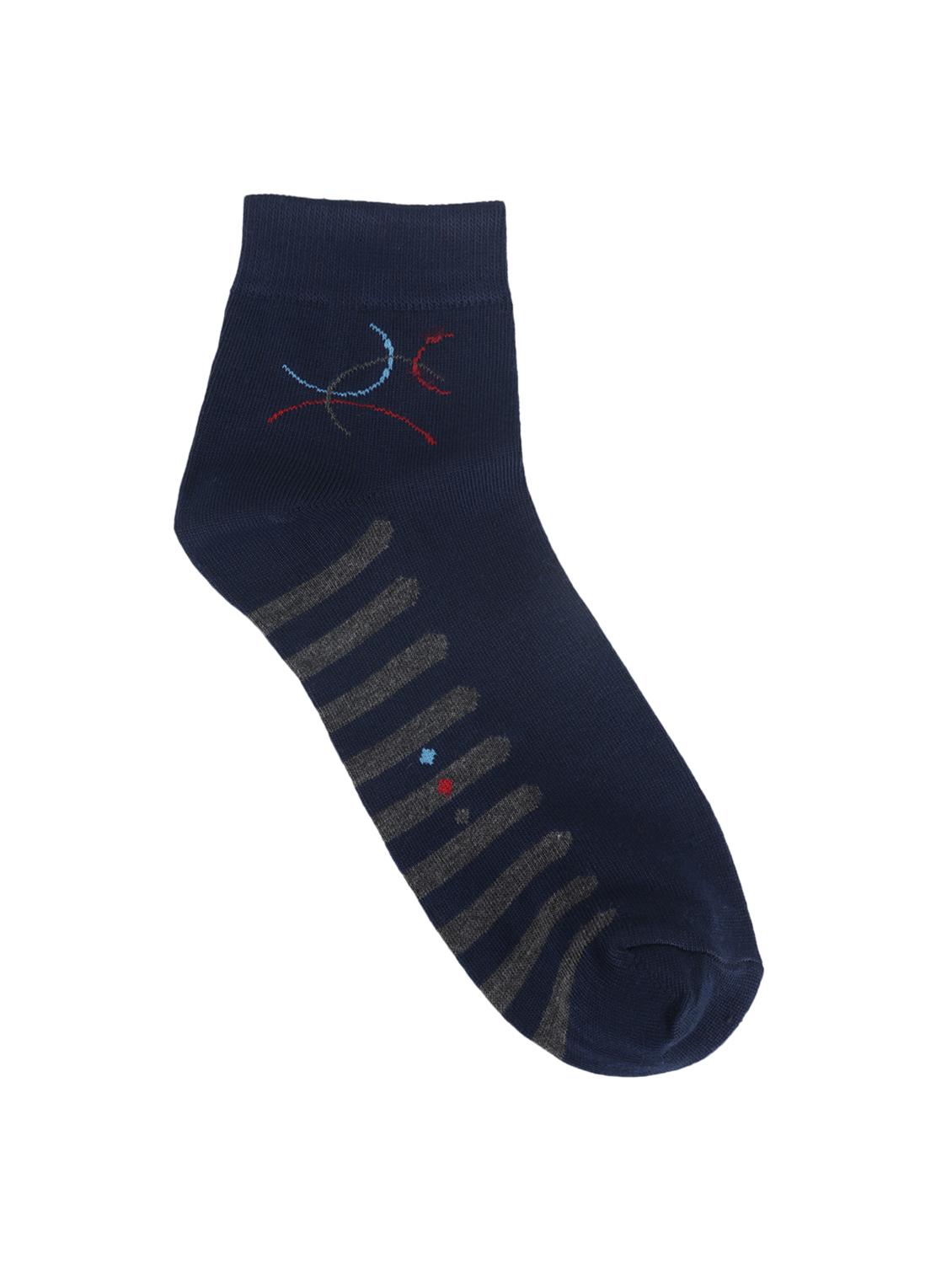 multi colored cotton ankle length sock - 15002282 - Zoom Image - 2