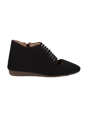 black faux leather ankle boot - 15004002 - Standard Image - 2