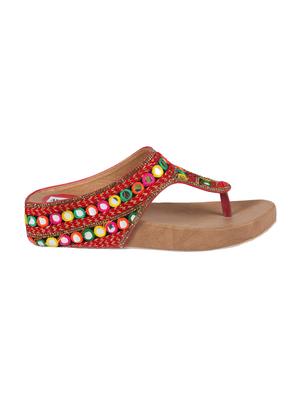 red toe separator sandals - 15004006 - Standard Image - 2
