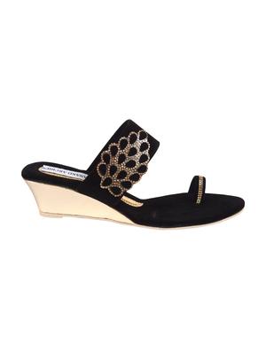 black one toe wedge - 15004036 - Standard Image - 2