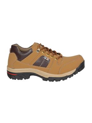 tan leatherette lace up boot - 15005860 - Standard Image - 2