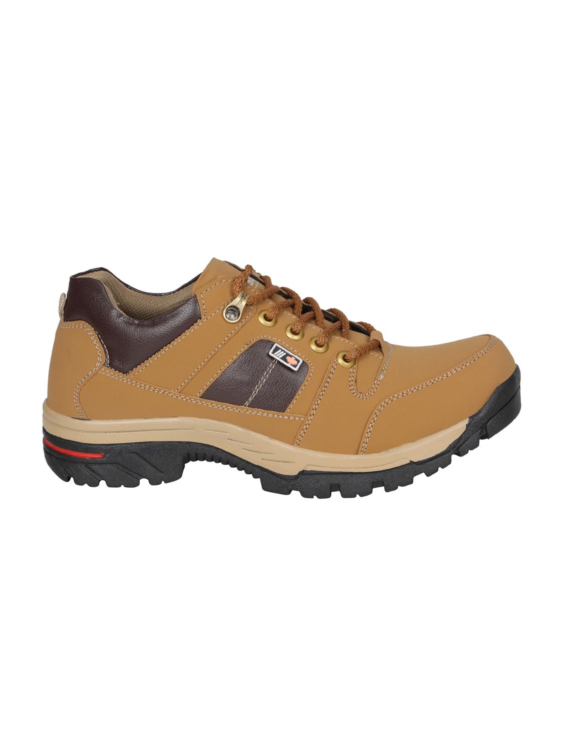 tan leatherette lace up boot - 15005860 - Zoom Image - 2