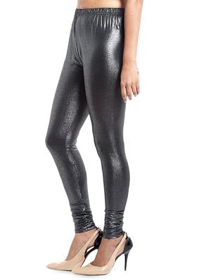 solid silver viscose legging - 15007004 - Standard Image - 2