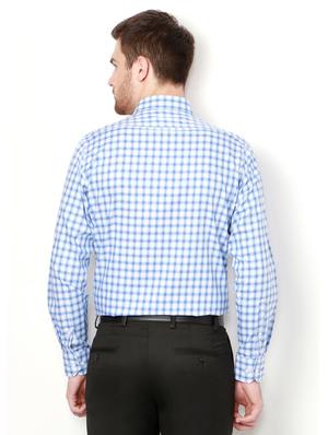 blue cotton formal shirt - 15007109 - Standard Image - 2