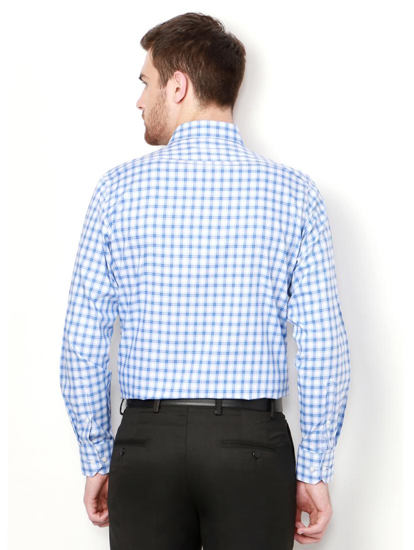 blue cotton formal shirt - 15007109 - Zoom Image - 2
