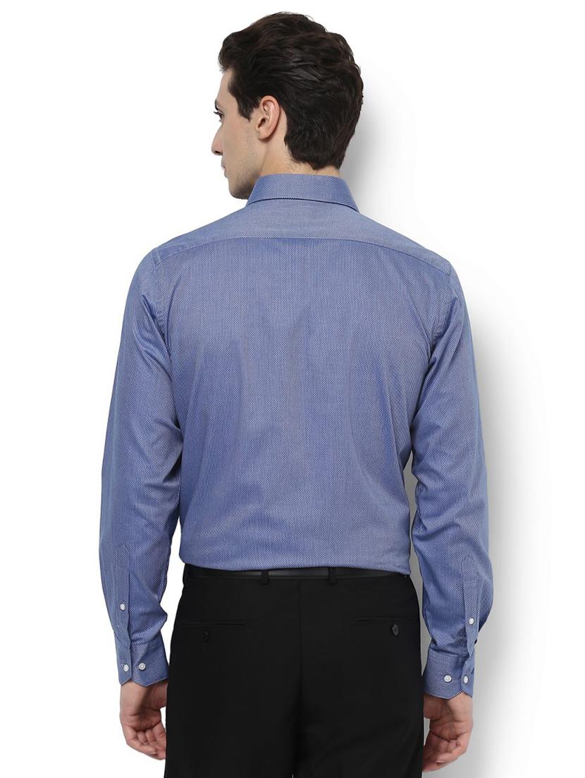 blue cotton formal shirt - 15007131 - Zoom Image - 2