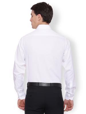 white cotton formal shirt - 15007159 - Standard Image - 2
