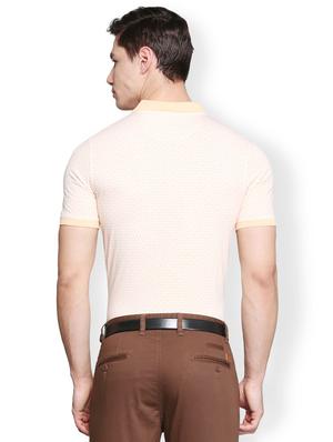 peach cotton blend all over print tshirt - 15007342 - Standard Image - 2