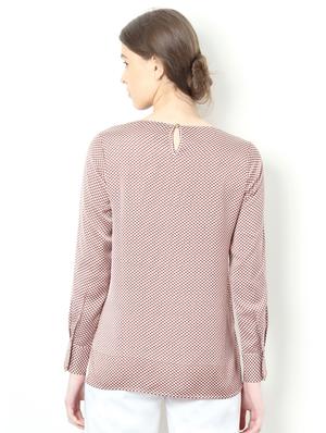 key hole back printed top - 15007481 - Standard Image - 2