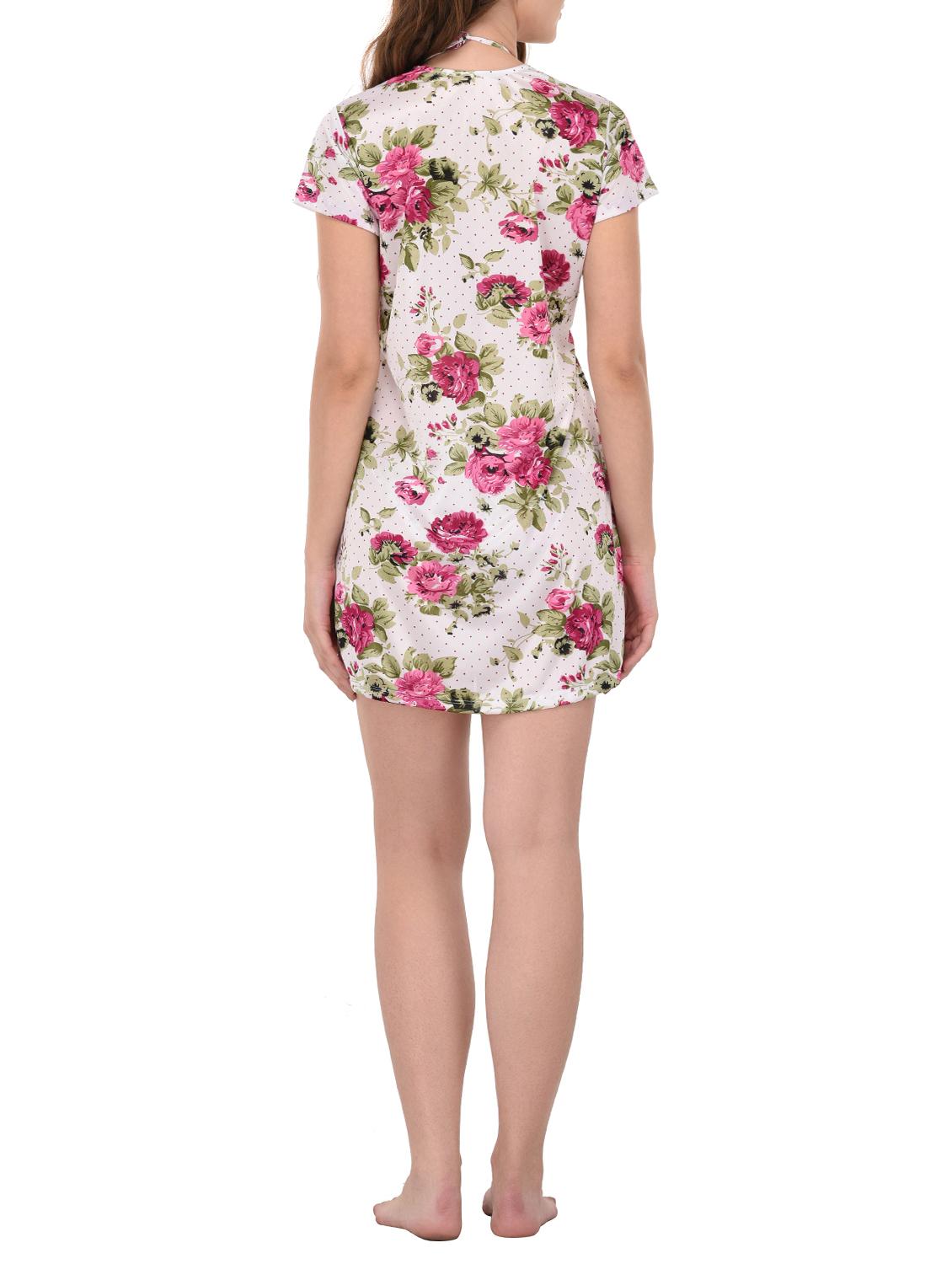 white floral nightwear set - 15007683 - Zoom Image - 5