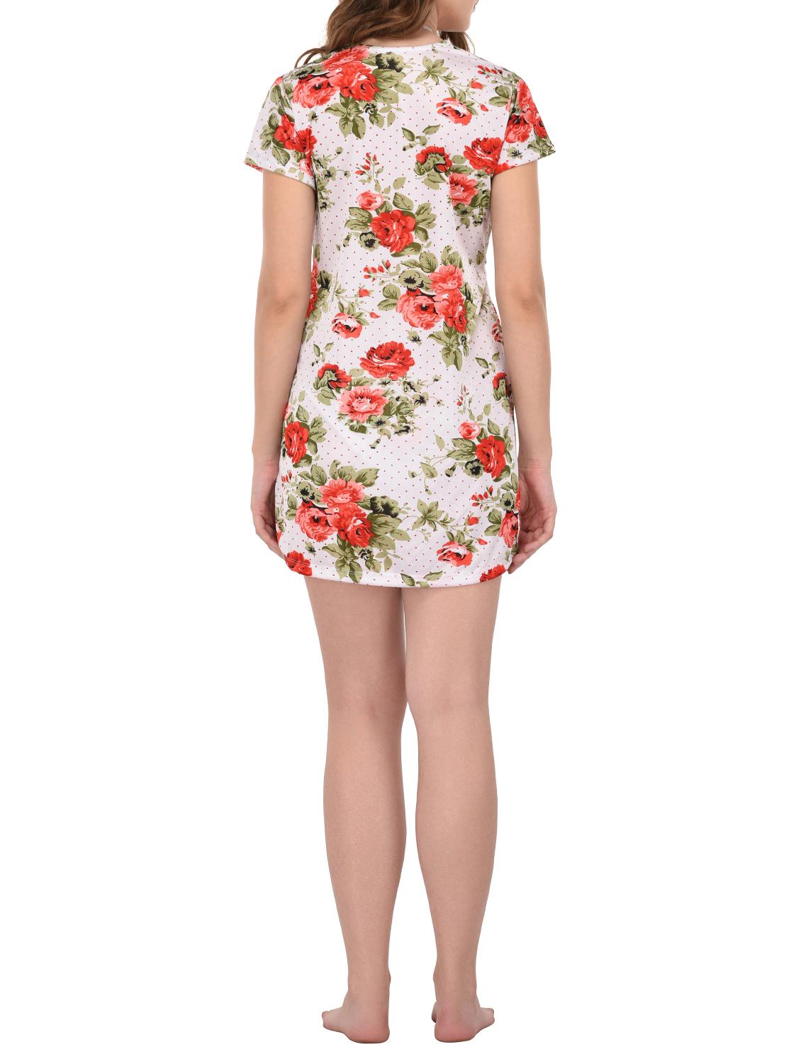 white floral nightwear set - 15007685 - Zoom Image - 5