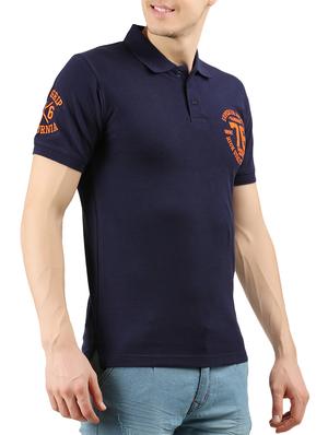 navy blue cotton t-shirt - 15007894 - Standard Image - 2