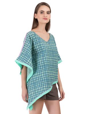 green cotton kaftan - 15008130 - Standard Image - 2