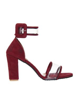 maroon closed back sandal - 15009162 - Standard Image - 2