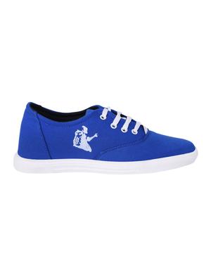 blue Canvas lace up sneaker - 15009882 - Standard Image - 2