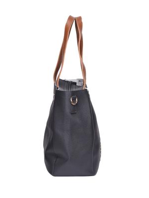 black leatherette handbag - 15009907 - Standard Image - 5