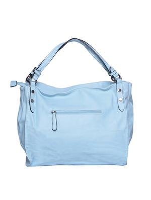 blue leatherette regular handbag - 15009941 - Standard Image - 2