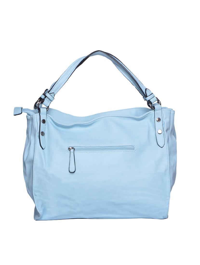 blue leatherette regular handbag - 15009941 - Zoom Image - 2